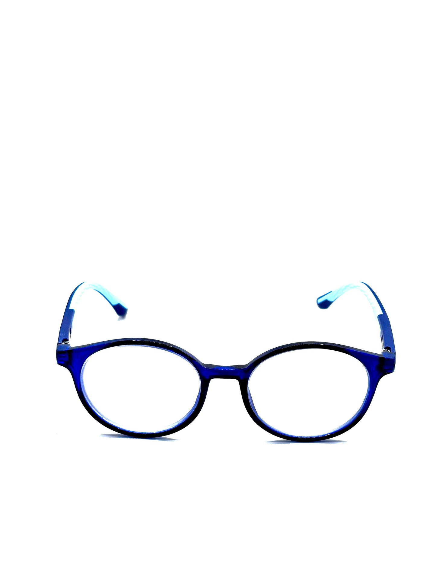 Lightweight TR frame kids computer glasses – Kiddy Power Blue Warrior