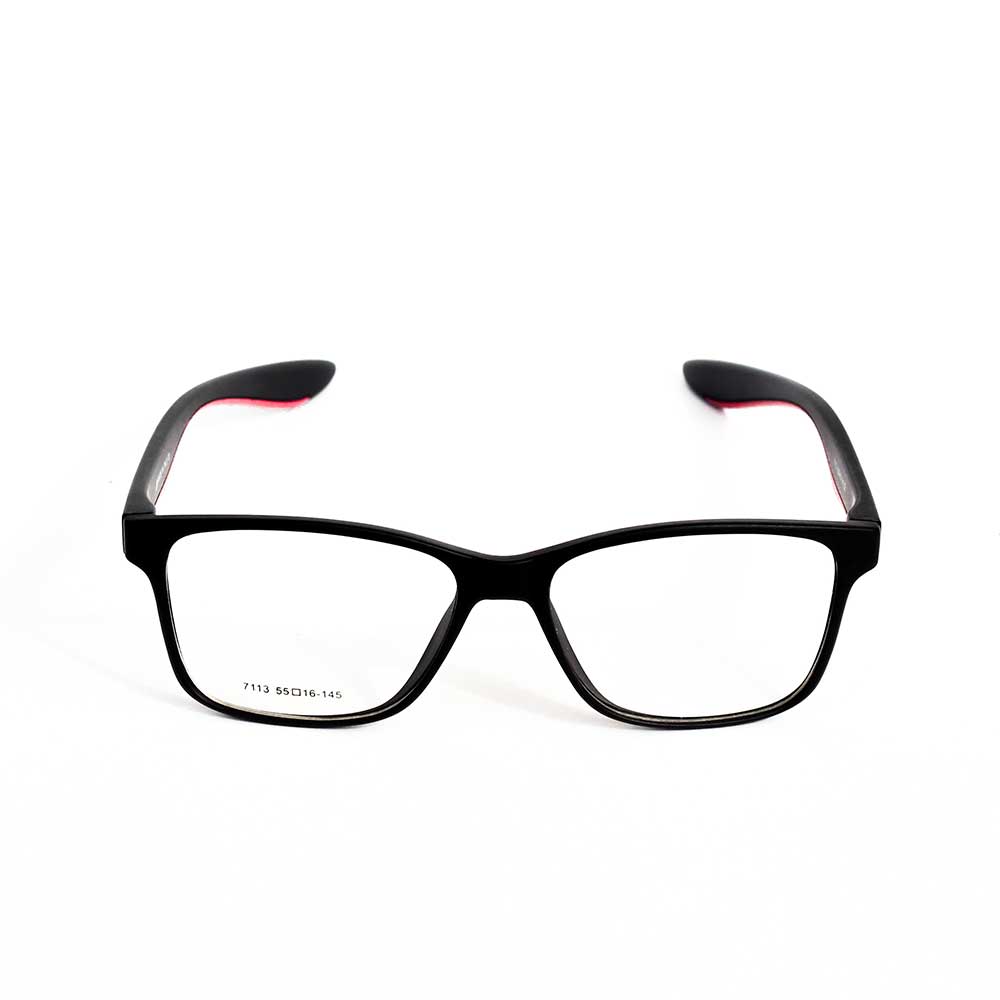 NIKE - 7113 - MATT BLACK & RED
