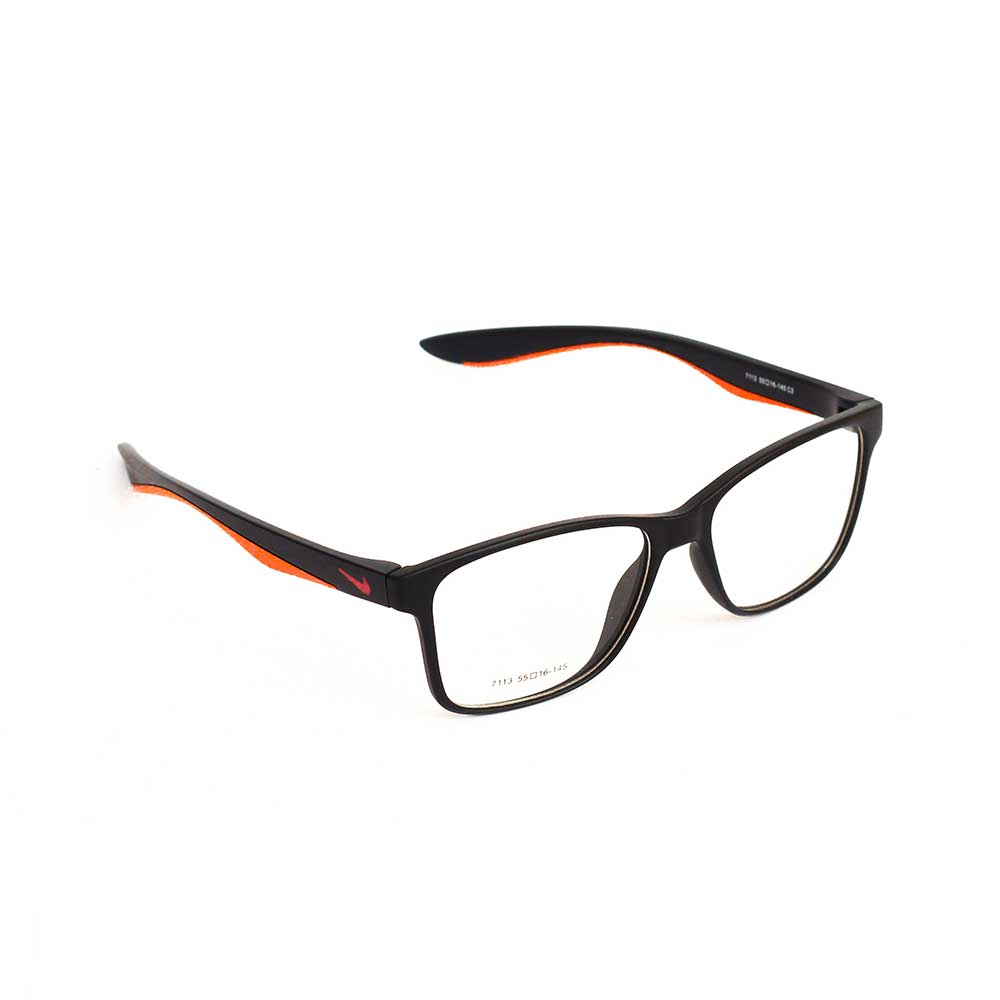 NIKE - 7113 - MATT BLACK & ORANGE